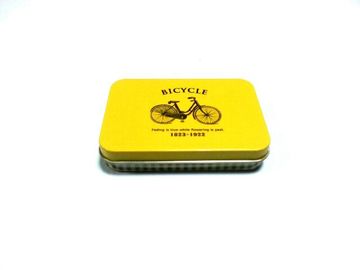 China Latas de lata do metal amarelo mini para o telemóvel/bateria/mini presente fornecedor
