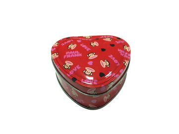 China Recipientes dados forma coração do folha-de-flandres da caixa da lata do chocolate para o empacotamento de alimento fornecedor
