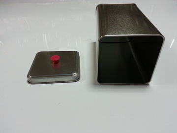 China Cartuchos quadrados dourados do chá da placa de lata do metal, espessura 0.23mm fornecedor