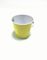 Cubeta cilindróida da lata do metal, balde pequeno amarelo redondo da água do metal fornecedor