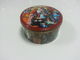 Caixa colorida do folha-de-flandres dos recipientes dos doces da lata da pintura com tampa/tampa fornecedor