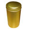 Cor dourada especial cartuchos pintados do chá da lata, caixa da forma redonda fornecedor