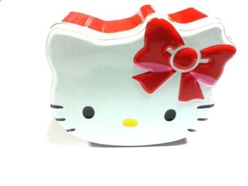 China Recipientes dos doces da lata de Hello Kitty, olhares vívidos apenas como uma cabeça do gato, artigo popular fornecedor