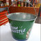 Cubeta pequena da lata do metal do empacotamento Galvenized do presente/alimento com punho fornecedor