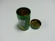 Metal o círculo verde do recipiente do empacotamento de alimento da lata com tampa/tampa fornecedor