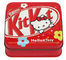 Recipientes dos doces da lata de Hello Kitty, interno vazio e CYMK fora, lata de lata quadrada fornecedor