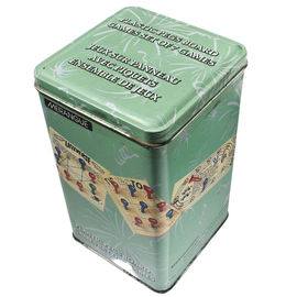 China Metal latas vazias do presente do folha-de-flandres para o chá/especiarias/biscoito, a altura pode ser ajustado distribuidor
